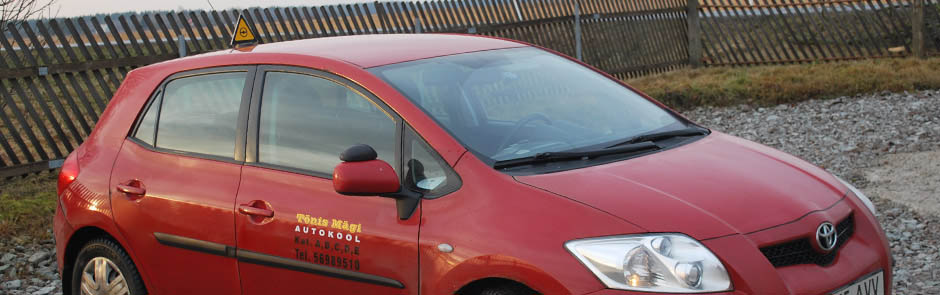 Slider image of a red car